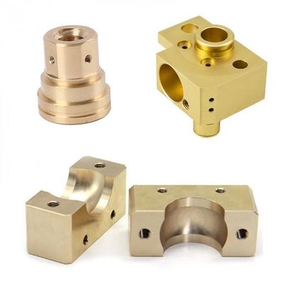 Komponen Bagian Kuningan CNC yang Diubah Kustom Memperkeras Bagian-bagian Mesin CNC