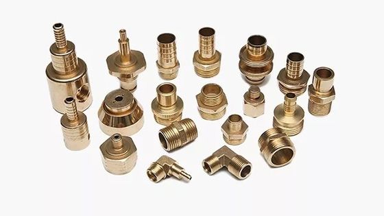 Bagian Kuningan CNC Presisi Elektroplate Bagian Tembaga Mesin CNC