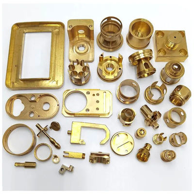 Bagian Mesin CNC Kuningan Anodized Kekerasan Bagian Pembubutan Bubut